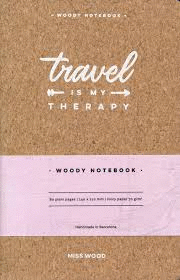 CUADERNO CORCHO TRAVEL IS MY THERAPY