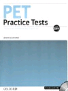 PET PRACTICE TESTS. PRACTICE TESTS WITH KEY AND AUDIO CD PACK