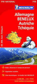ALLEMAGNE - BENELUX - AUTRICHE - TCHEQUIE -MAPA NATIONAL Nº 719