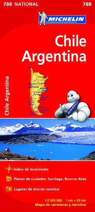 MAPA NATIONAL CHILE - ARGENTINA