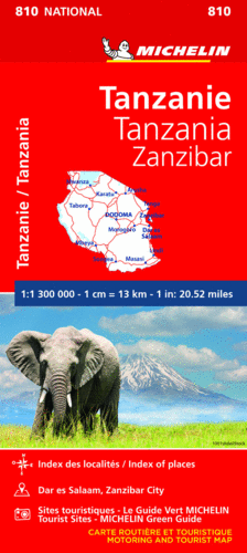 MAPA NATIONAL TANZANIA-ZANZÍBAR