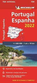 MAPA NATIONAL PORT PORTUGAL, ESPANHA 734 2021
