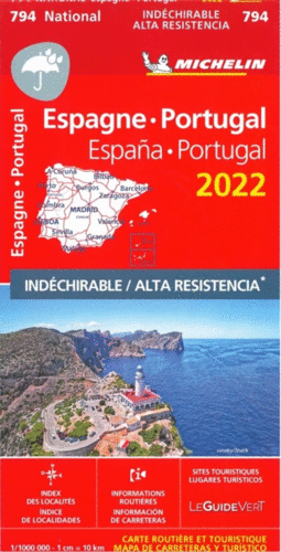 MAPA NATIONAL ESPA¥A, PORTUGAL 2022 - ALTA RESISTE
