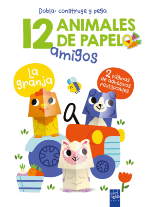12 ANIMALES DE PAPEL. LA GRANJA
