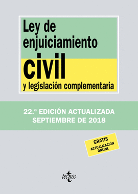 LEY DE ENJUICIAMIENTO CIVIL Y LEGISLACIÓN COMPLEMENTARIA (2018)