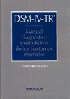 DSM-IV-TR, MANUAL DIAGNÓSTICO Y ESTADÍSTICO DE LOS TRASTORNOS MENTALES
