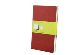 RED 3 PLAIN CAHIER JOURNALS P 