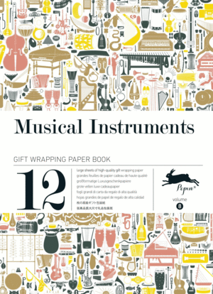 MUSICAL INSTRUMENTS GIFT WRAPPING PAPER
